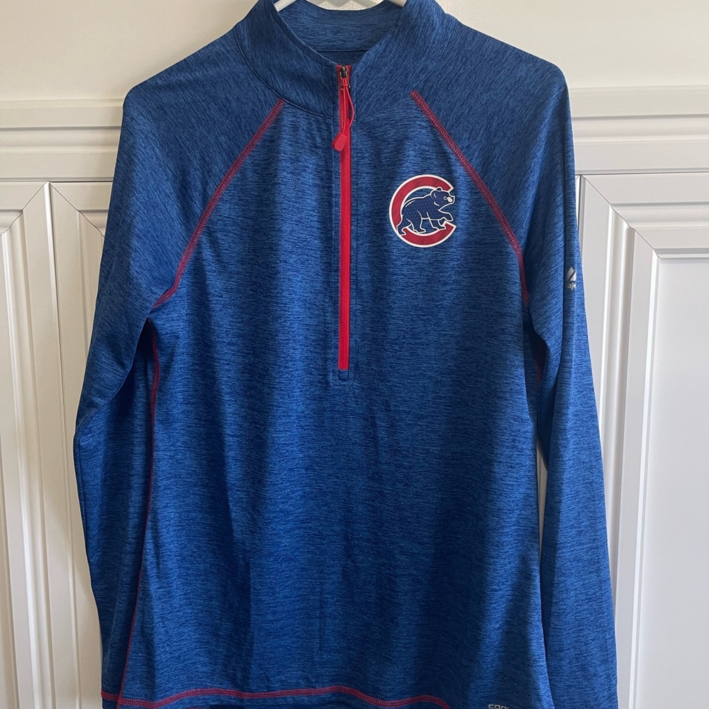 Majestic Cool Base Chicago Cubs Zip